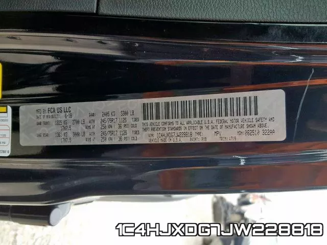 1C4HJXDG7JW228818 фото 2