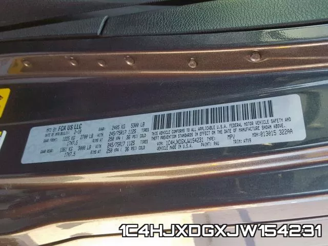 1C4HJXDGXJW154231 фото 2