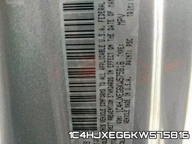 1C4HJXEG6KW575816 фото 2