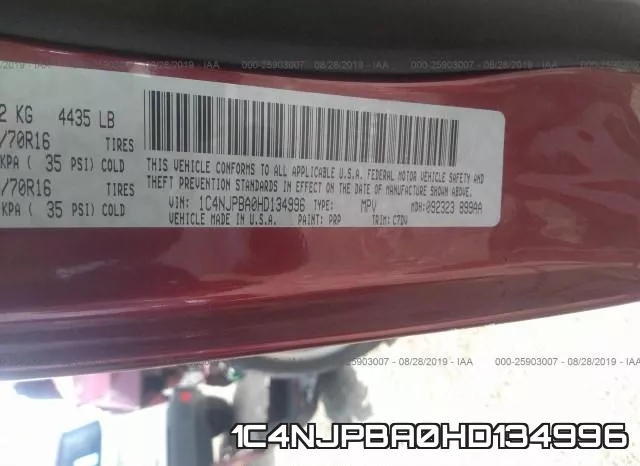 1C4NJPBA0HD134996 фото 10