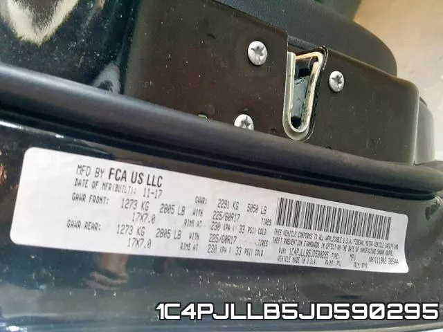 1C4PJLLB5JD590295 фото 2
