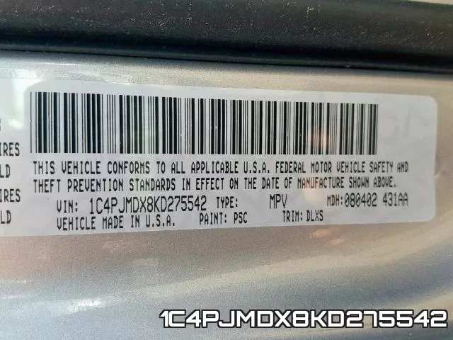1C4PJMDX8KD275542 фото 2