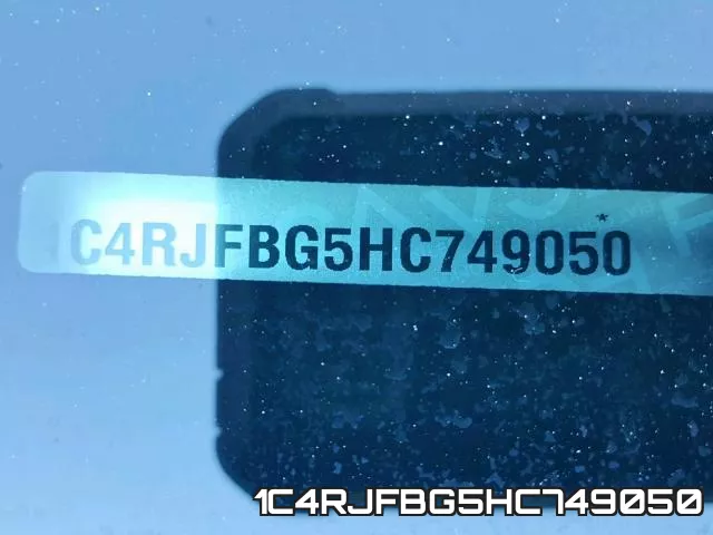 1C4RJFBG5HC749050 фото 2