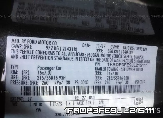 1FADP3FE9JL215111 фото 10