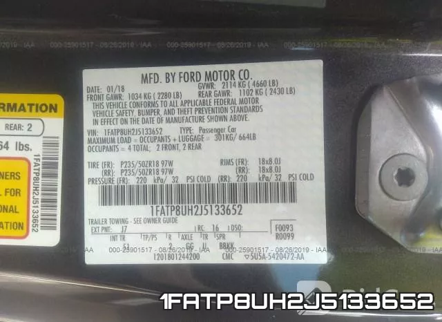 1FATP8UH2J5133652 фото 10