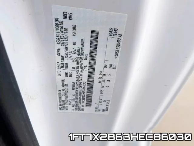 1FT7X2B63HEC86030 фото 2