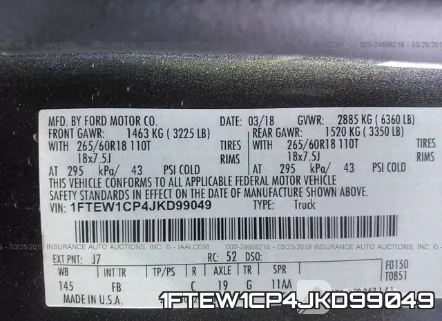 1FTEW1CP4JKD99049 фото 10