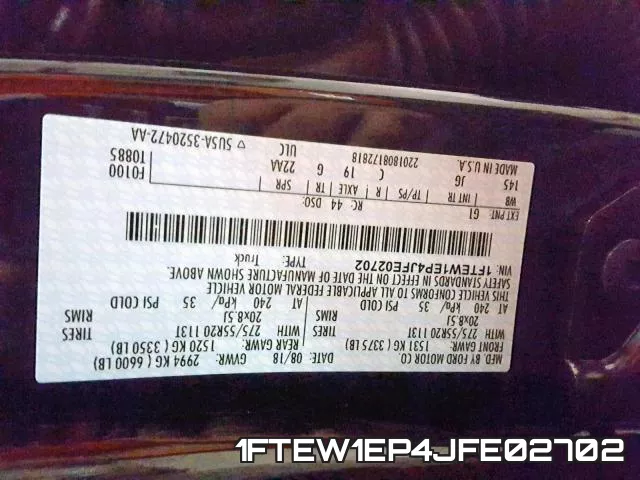 1FTEW1EP4JFE02702 фото 2