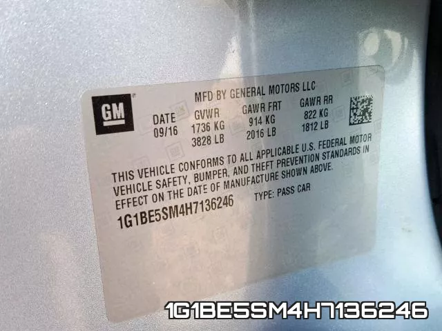 1G1BE5SM4H7136246 фото 2