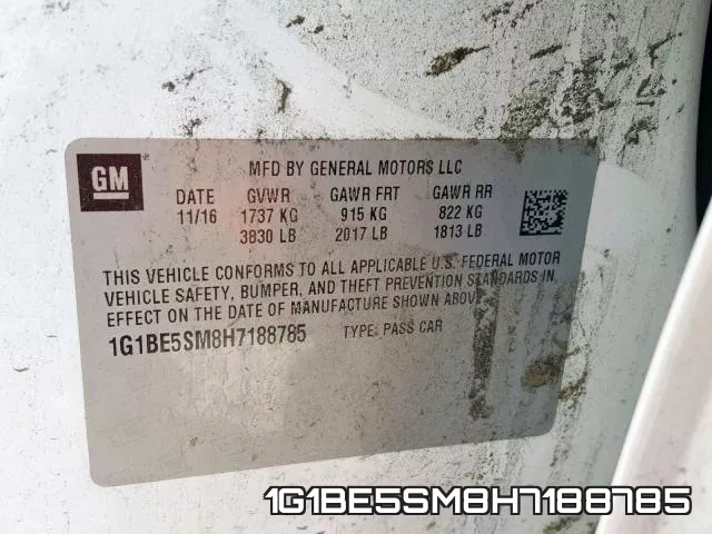 1G1BE5SM8H7188785 фото 2