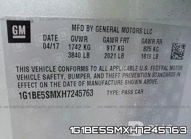 1G1BE5SMXH7245763 фото 10