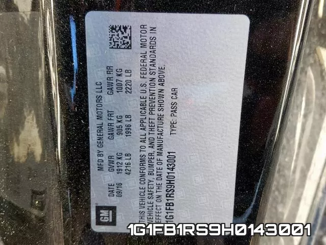 1G1FB1RS9H0143001 фото 2