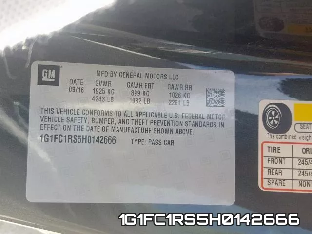 1G1FC1RS5H0142666 фото 2
