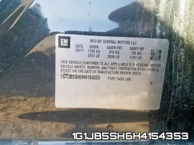 1G1JB5SH6H4154353 фото 2