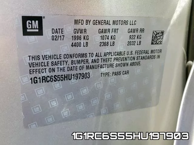 1G1RC6S55HU197903 фото 2
