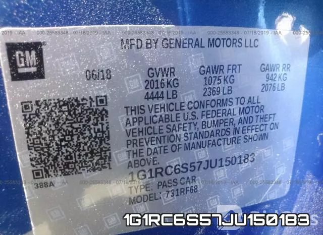1G1RC6S57JU150183 фото 10