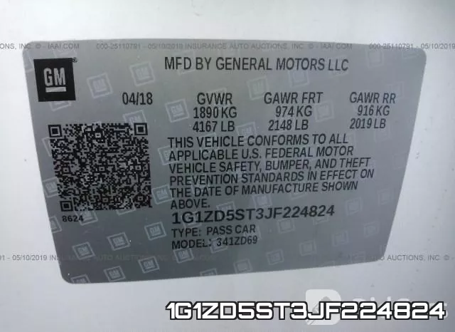 1G1ZD5ST3JF224824 фото 10