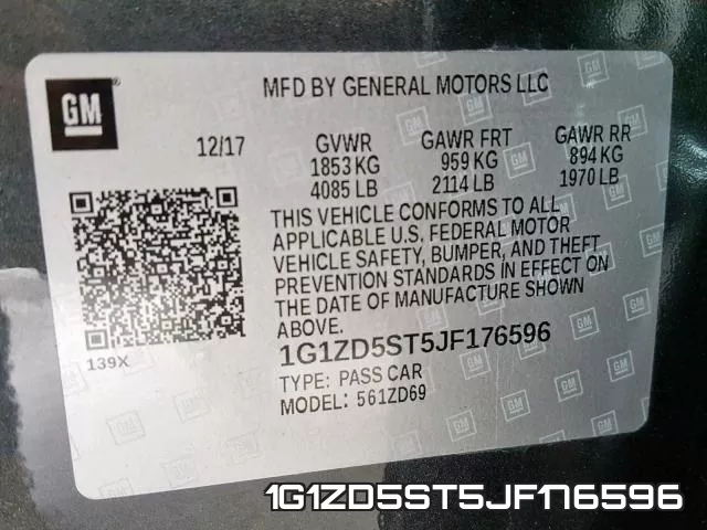 1G1ZD5ST5JF176596 фото 2