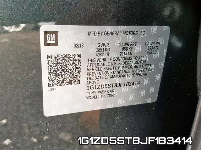 1G1ZD5ST8JF183414 фото 2