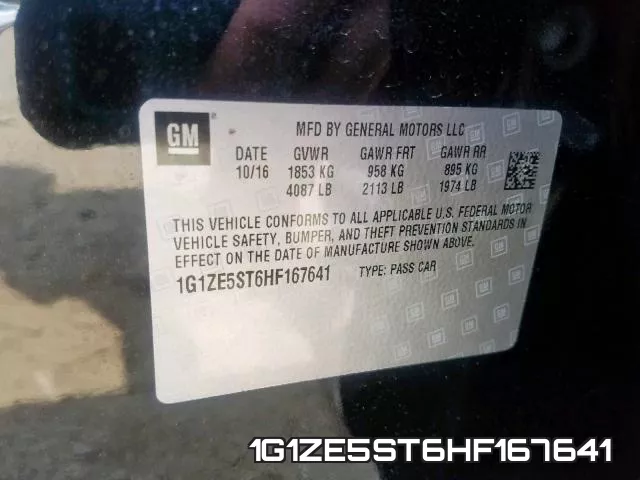 1G1ZE5ST6HF167641 фото 2