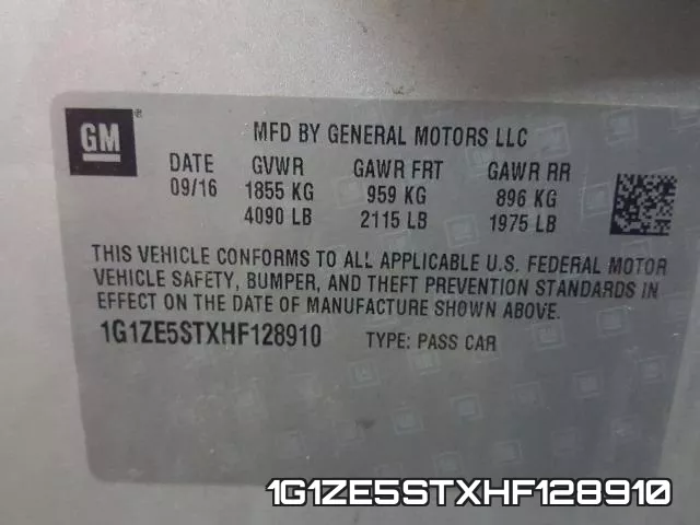 1G1ZE5STXHF128910 фото 2