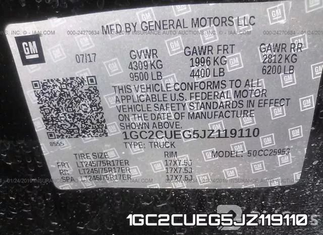 1GC2CUEG5JZ119110 фото 10