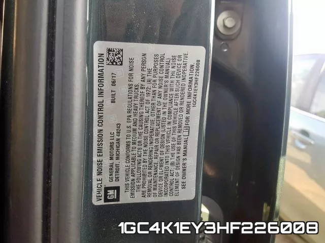1GC4K1EY3HF226008 фото 2