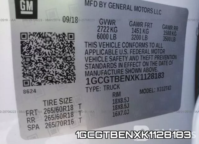 1GCGTBENXK1128183 фото 10