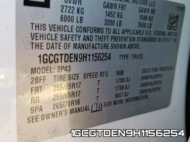 1GCGTDEN9H1156254 фото 2