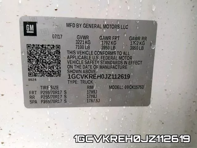 1GCVKREH0JZ112619 фото 2
