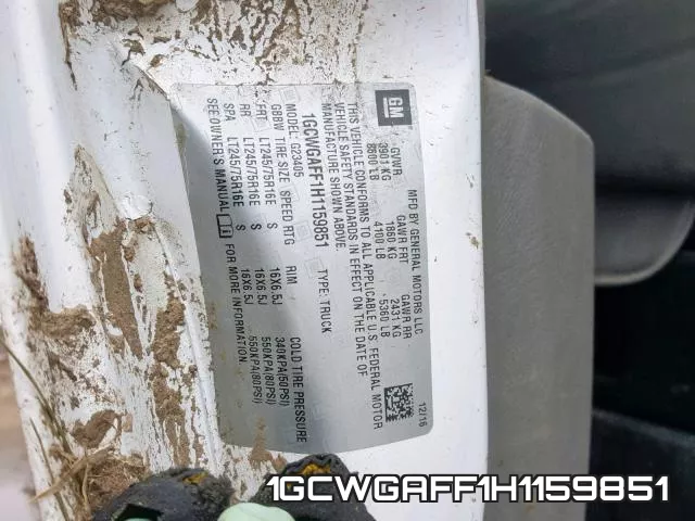 1GCWGAFF1H1159851 фото 2