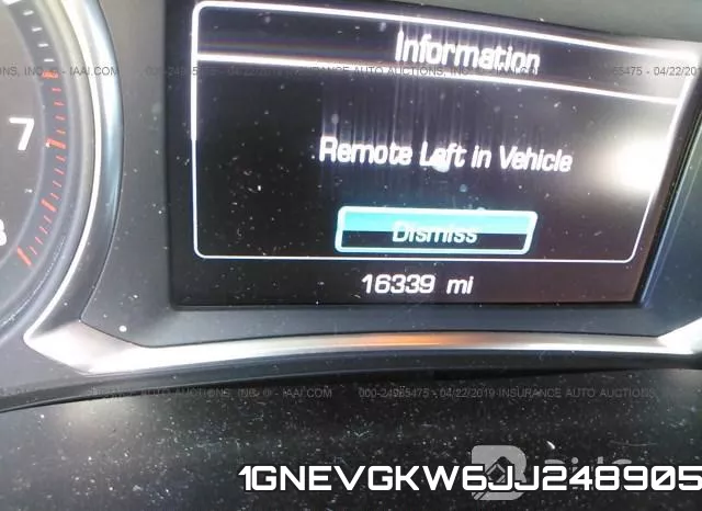 1GNEVGKW6JJ248905 фото 8