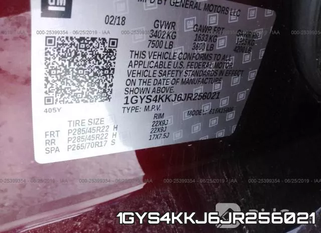 1GYS4KKJ6JR256021 фото 9
