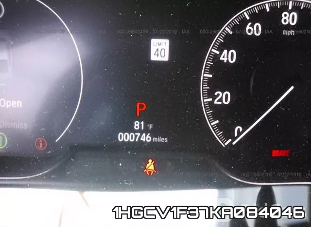 1HGCV1F37KA084046 фото 8