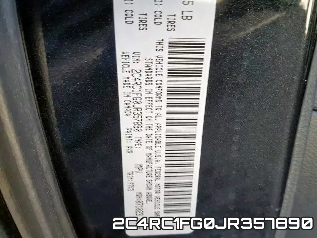 2C4RC1FG0JR357890 фото 2