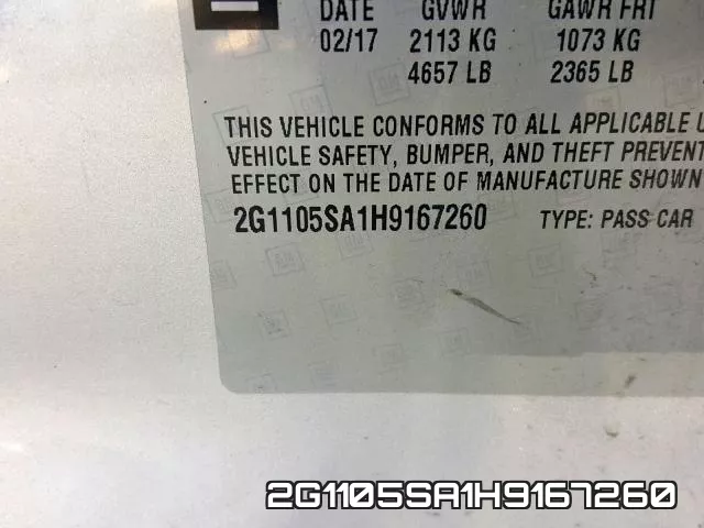 2G1105SA1H9167260 фото 2