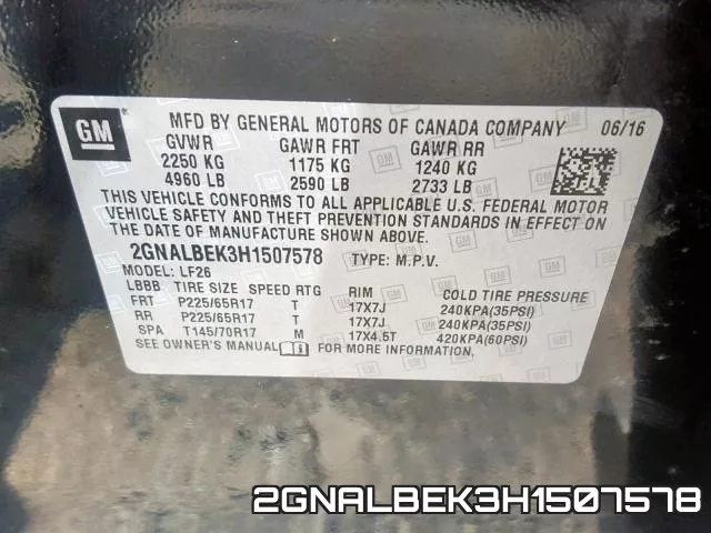 2GNALBEK3H1507578 фото 2