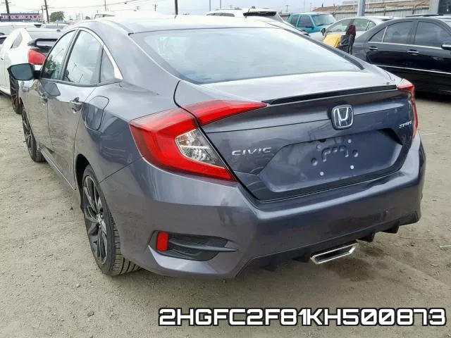 2HGFC2F81KH500873 фото 4