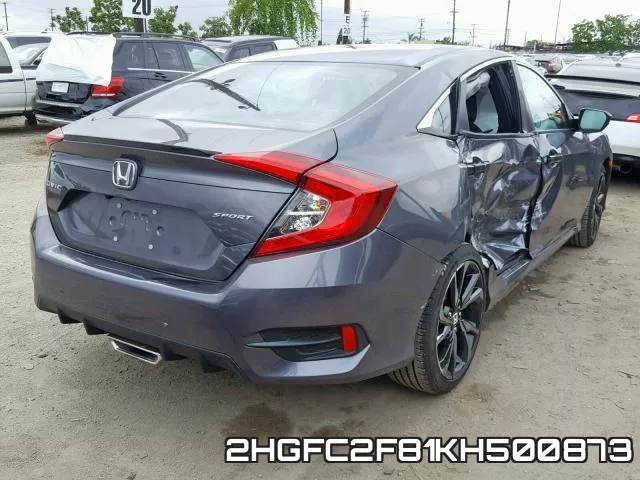 2HGFC2F81KH500873 фото 5