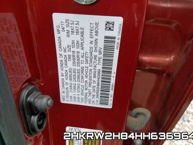 2HKRW2H84HH636964 фото 2