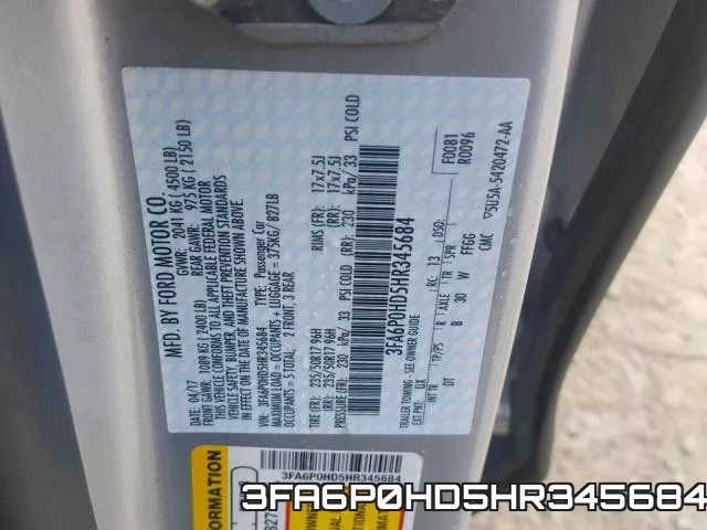 3FA6P0HD5HR345684 фото 2