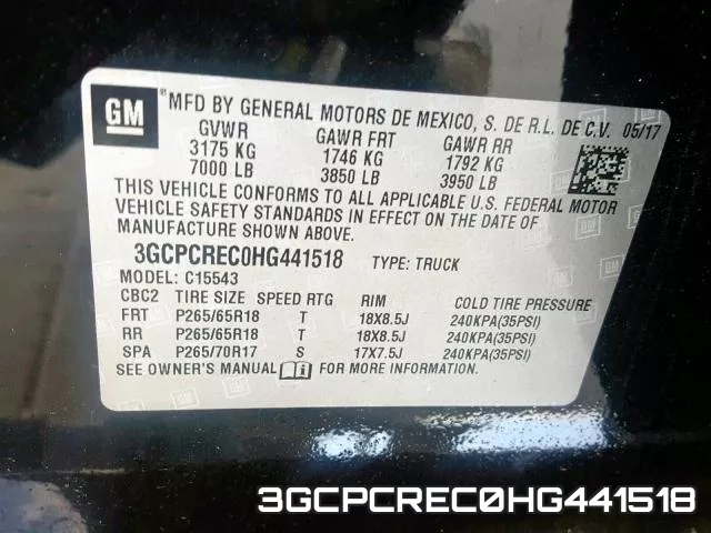 3GCPCREC0HG441518 фото 2