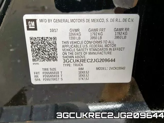 3GCUKREC2JG209644 фото 2