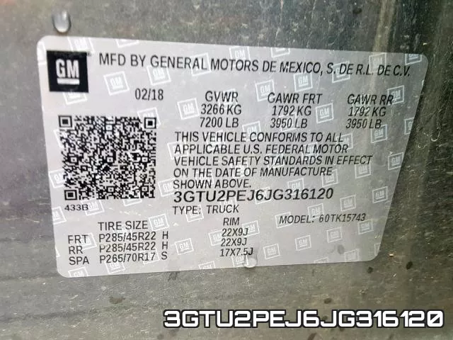 3GTU2PEJ6JG316120 фото 2