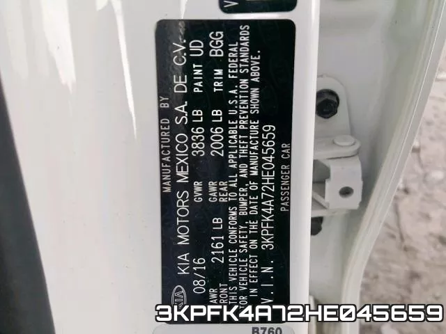 3KPFK4A72HE045659 фото 2