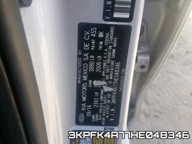 3KPFK4A77HE048346 фото 2