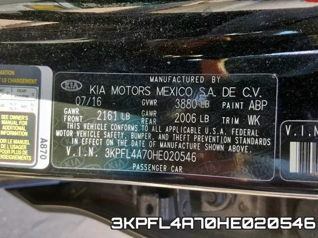 3KPFL4A70HE020546 фото 2