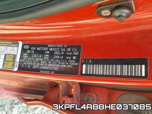 3KPFL4A88HE037085 фото 2