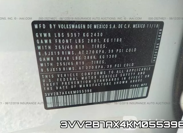 3VV2B7AX4KM055396 фото 10