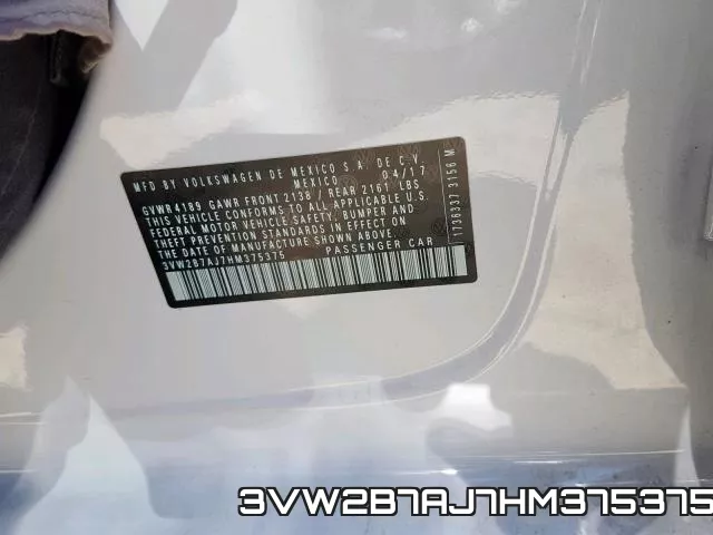 3VW2B7AJ7HM375375 фото 2